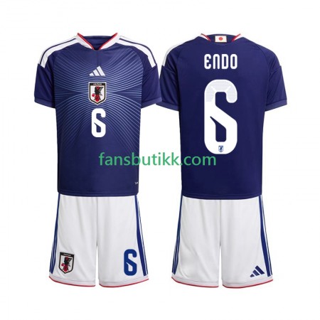 Fotballdrakt Japan Wataru Endo 6 World Cup Barn Hjemmetrøye 2026 Kortermet